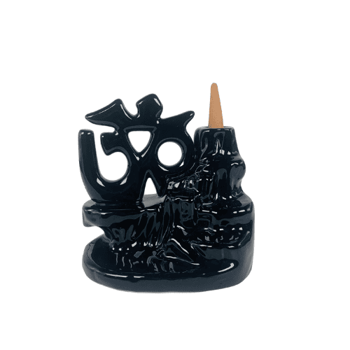 Om Céramique Black Flow Encens Coneder - 9x10cm